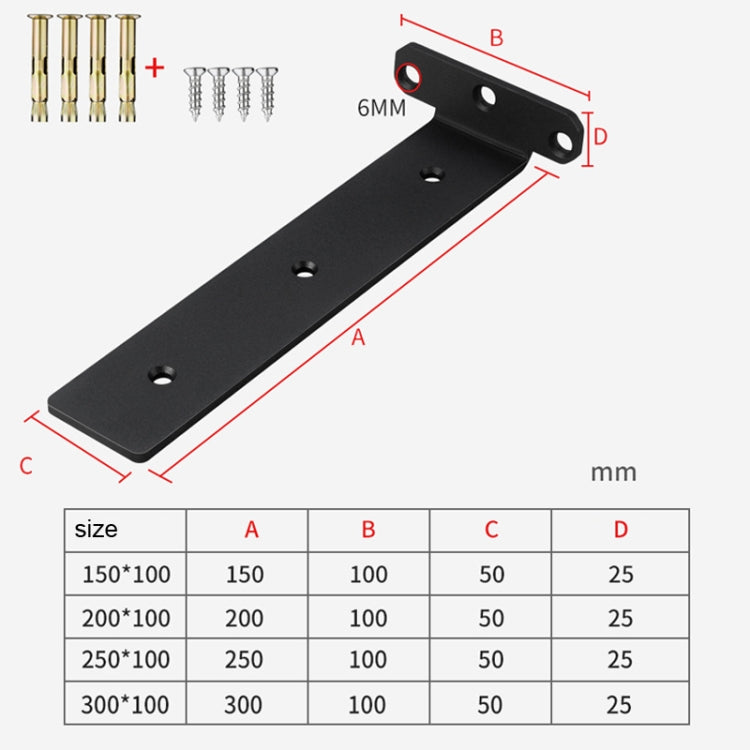 5mm Thick Triangular Bracket Bookshelf Partition Plate My Store