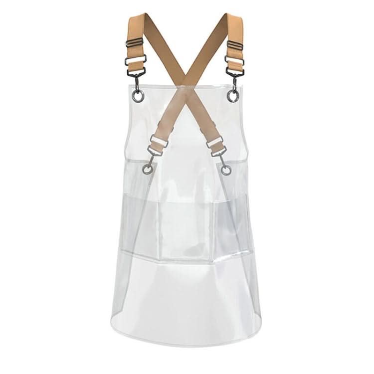 Transparent TPU Apron Solid Color Webbing Adjustable Work Apron - Reluova