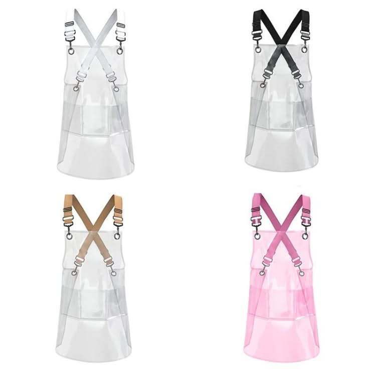 Transparent TPU Apron Solid Color Webbing Adjustable Work Apron - Reluova