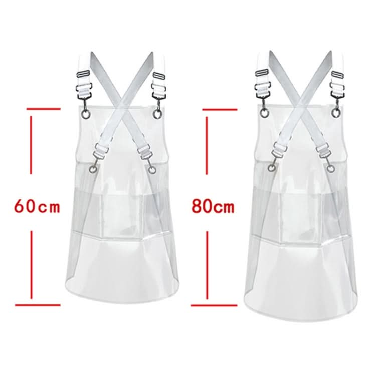 Transparent TPU Apron Solid Color Webbing Adjustable Work Apron - Reluova