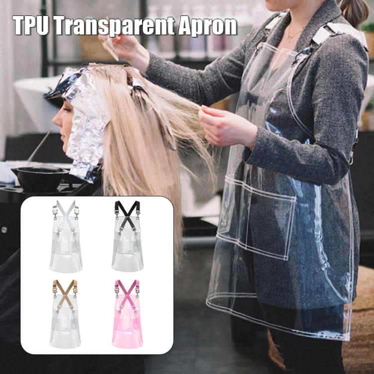 Transparent TPU Apron Solid Color Webbing Adjustable Work Apron - Reluova