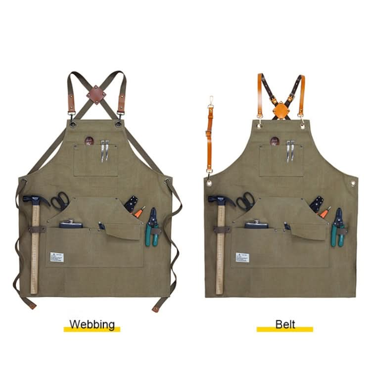 Carpentry Electrician Garden Heavy Canvas Workwear Apron - Reluova