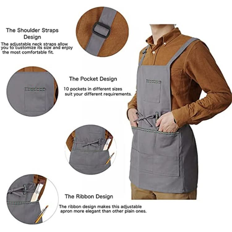 Oil Painting Art Paint Work Clothes Apron - Reluova