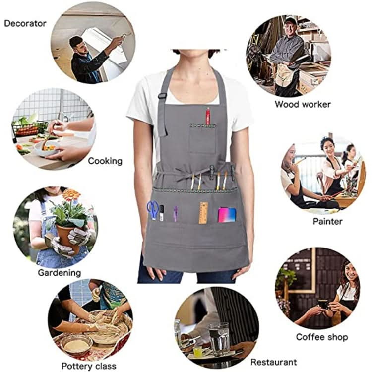 Oil Painting Art Paint Work Clothes Apron - Reluova