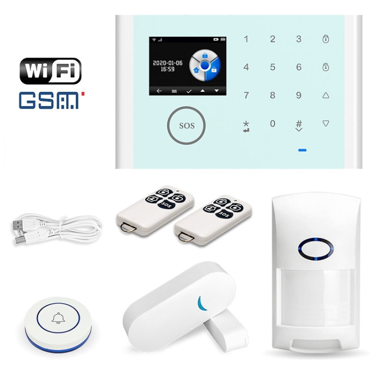 CS118   WIFI+GSM Tuya Smart Voice Alarm System Supports Amazon Alexa/ Google Assistant