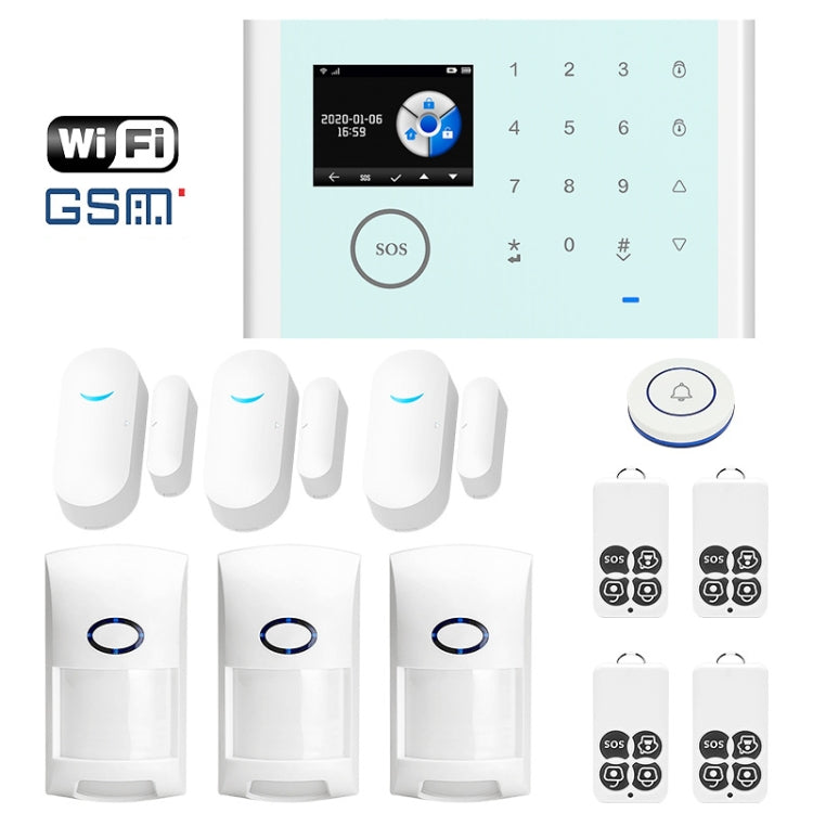 CS118   WIFI+GSM Tuya Smart Voice Alarm System Supports Amazon Alexa/ Google Assistant