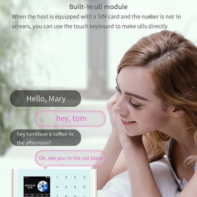 CS118   WIFI+GSM Tuya Smart Voice Alarm System Supports Amazon Alexa/ Google Assistant