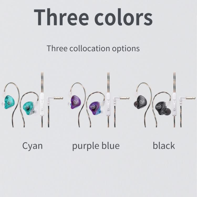 CVJ In Ear Wired Round Holes Universal Game Earphone