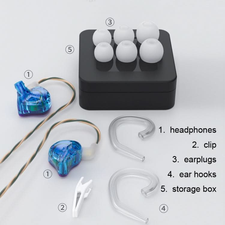 CVJ In Ear Wired Round Holes Universal Game Earphone