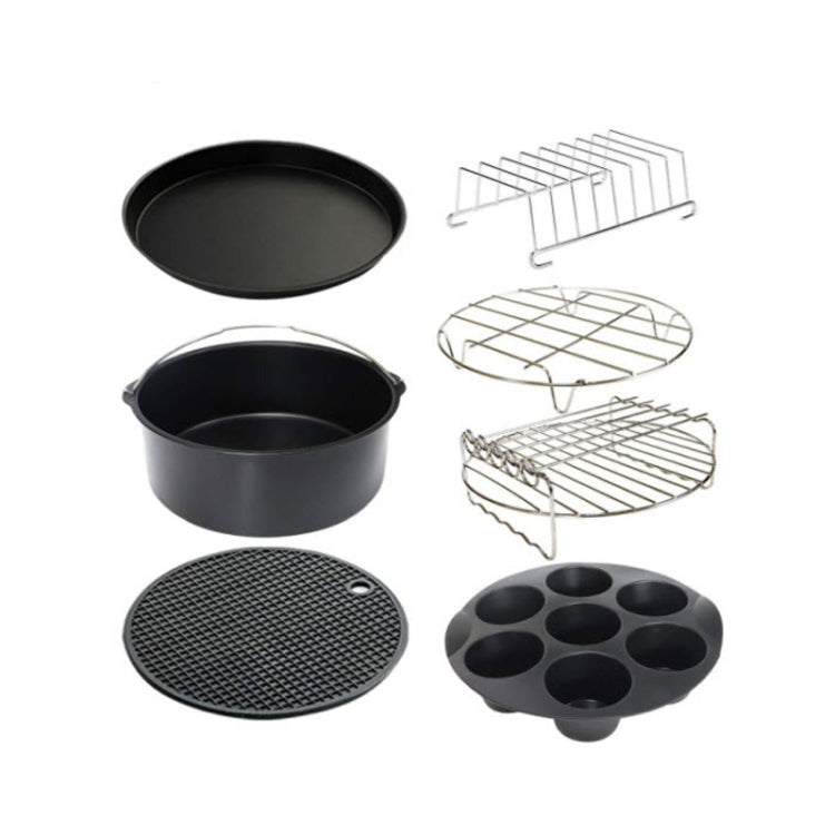 7 In 1  9-Inch Baking Cake Pan And Pizza Pan For 5.3-6.8qt Air Fryer-Reluova