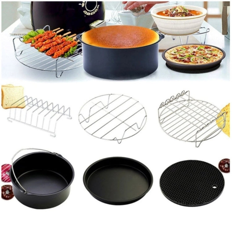 7 In 1  9-Inch Baking Cake Pan And Pizza Pan For 5.3-6.8qt Air Fryer