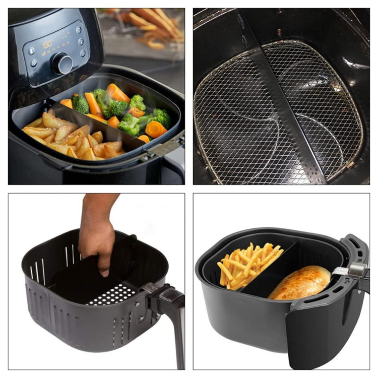 Air Fryer Basket Divider Separator for Cooking BBQ Steak Reluova