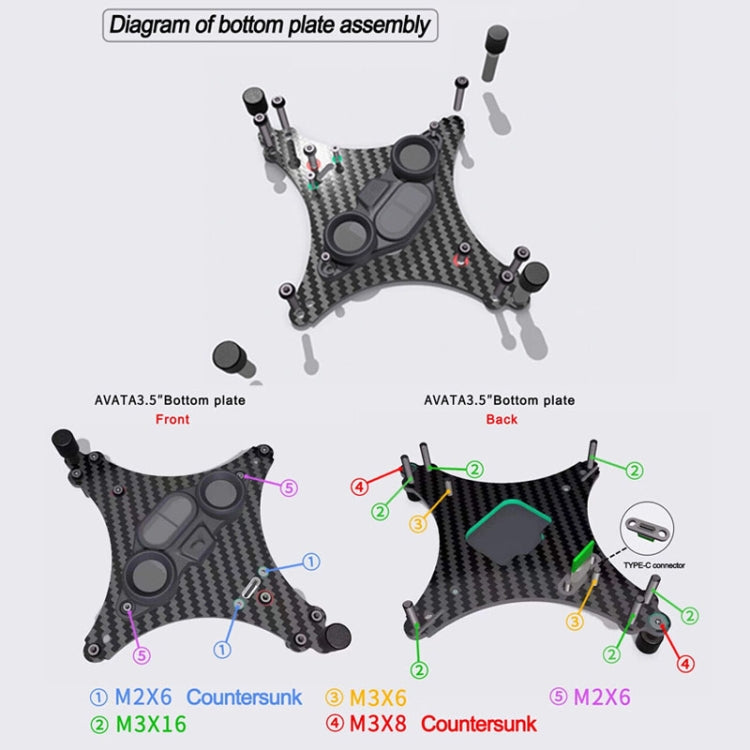 Suitable for DJI Avata 3.5-inch Upgrade Frame Kit