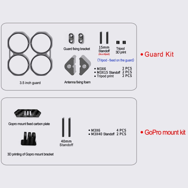 Suitable for DJI Avata 3.5-inch Upgrade Frame Kit