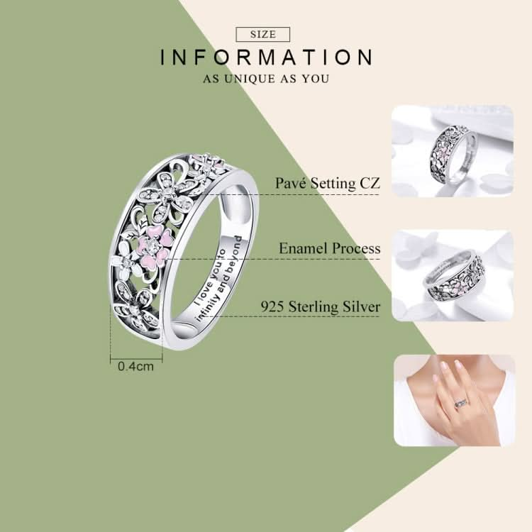 Fashion 925 Sterling Silver Daisy Flower Finger Rings for Women Wedding Engagement Jewelry Reluova