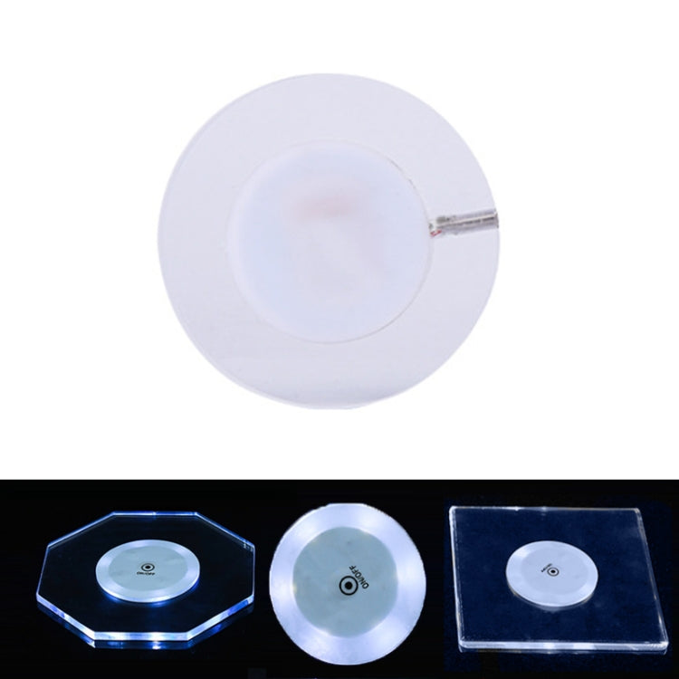 LED Light Up Acrylic Coaster Transparent Crystal Base ÎҵÄÉ̵ê