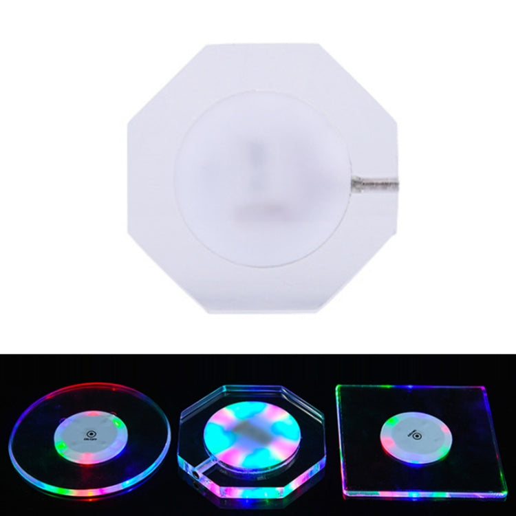 LED Light Up Acrylic Coaster Transparent Crystal Base ÎҵÄÉ̵ê