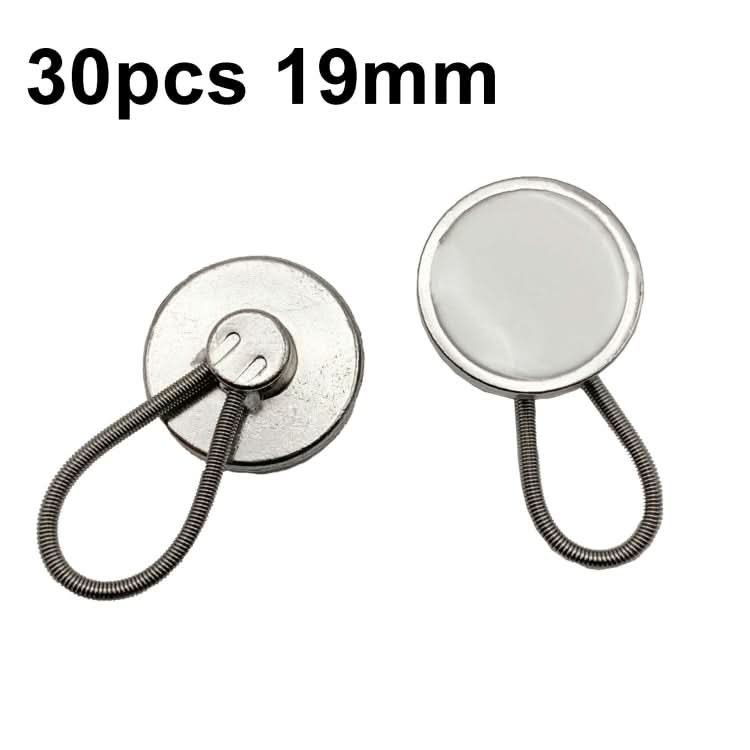 30pcs Jeans Spring Expansion Waist Button Removable Metal Pants Waist Adjustment Button Collar Decoration Button-Reluova