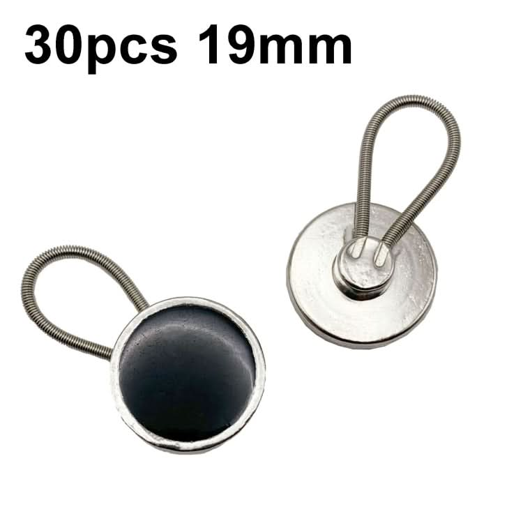 30pcs Jeans Spring Expansion Waist Button Removable Metal Pants Waist Adjustment Button Collar Decoration Button-Reluova