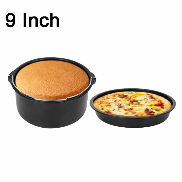 Cake Basket with Handle + Pizza Tray Air Fryer Accessory Set Bakeware