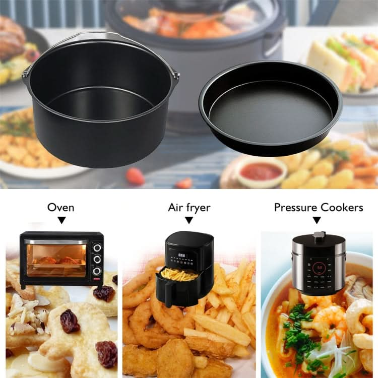 Cake Basket with Handle + Pizza Tray Air Fryer Accessory Set Bakeware