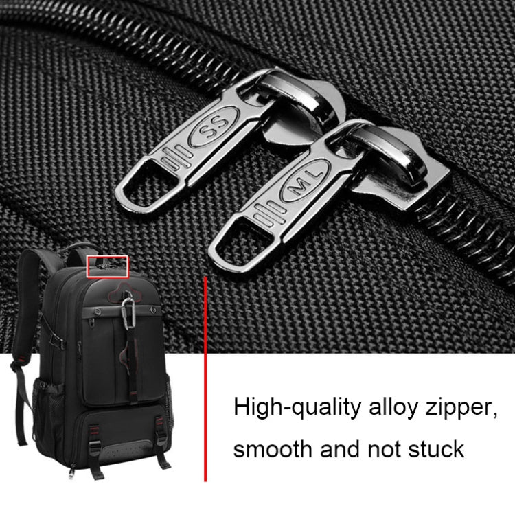 Large-capacity Expandable Shoe Compartment Backpack Camping Travel Bag with USB Port Reluova