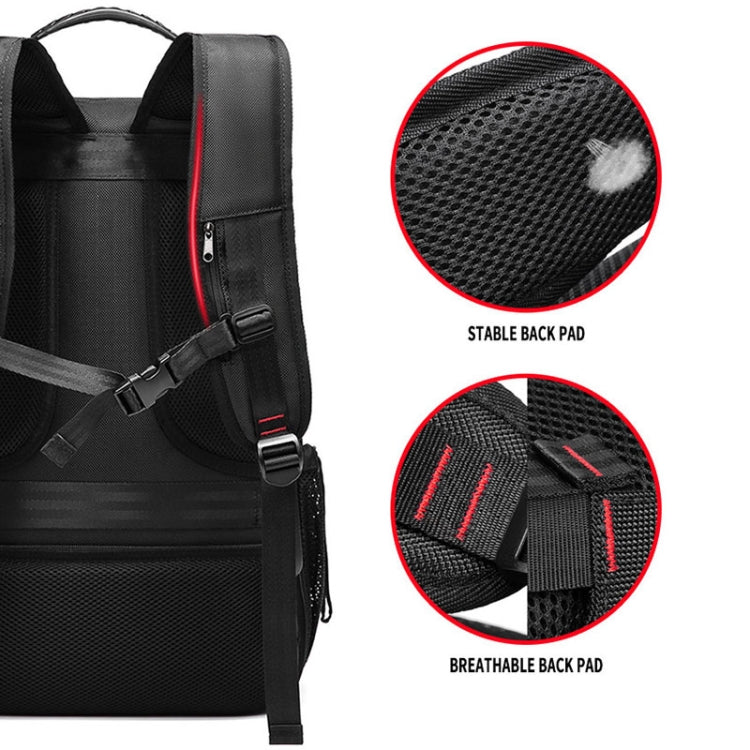 Large-capacity Expandable Shoe Compartment Backpack Camping Travel Bag with USB Port Reluova