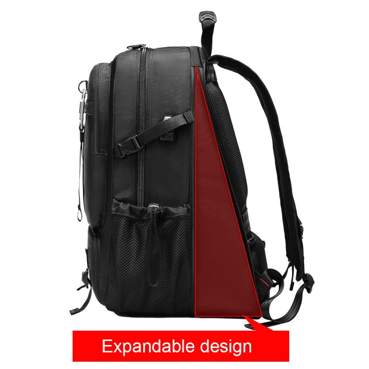 Large-capacity Expandable Shoe Compartment Backpack Camping Travel Bag with USB Port Reluova