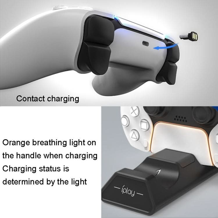 iplay HBP-263 For PS5 Handle Dual Seat Charging Support Reluova