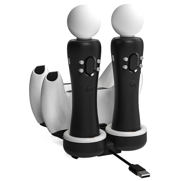 Iplay HBP-301 For PS5 / PS VR MOVE Controller Handle Dual Seat Charger 4 In 1 Charger Reluova