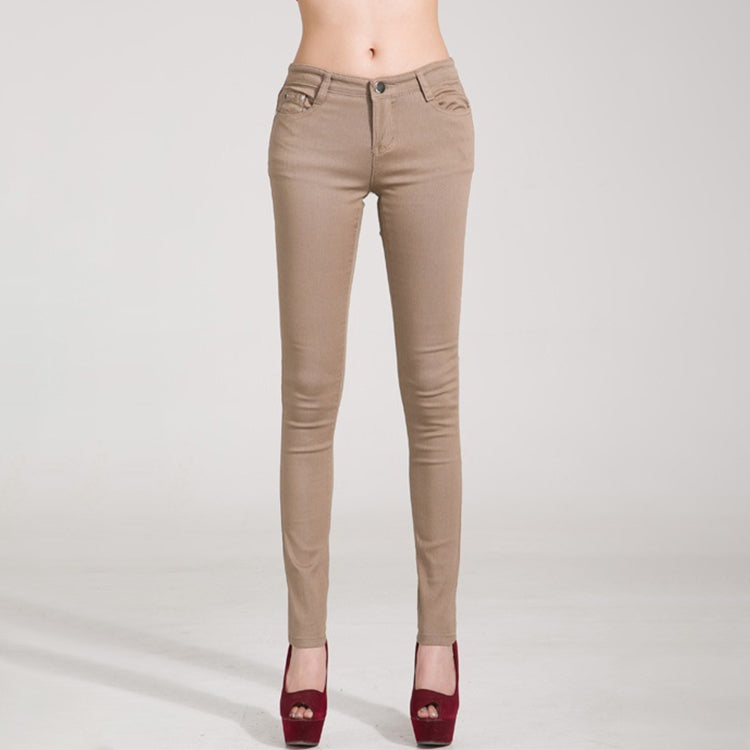 Mid-Waist Stretch Candy-Colored Tight Trousers Look-Sliming Jeans, Series 5 My Store