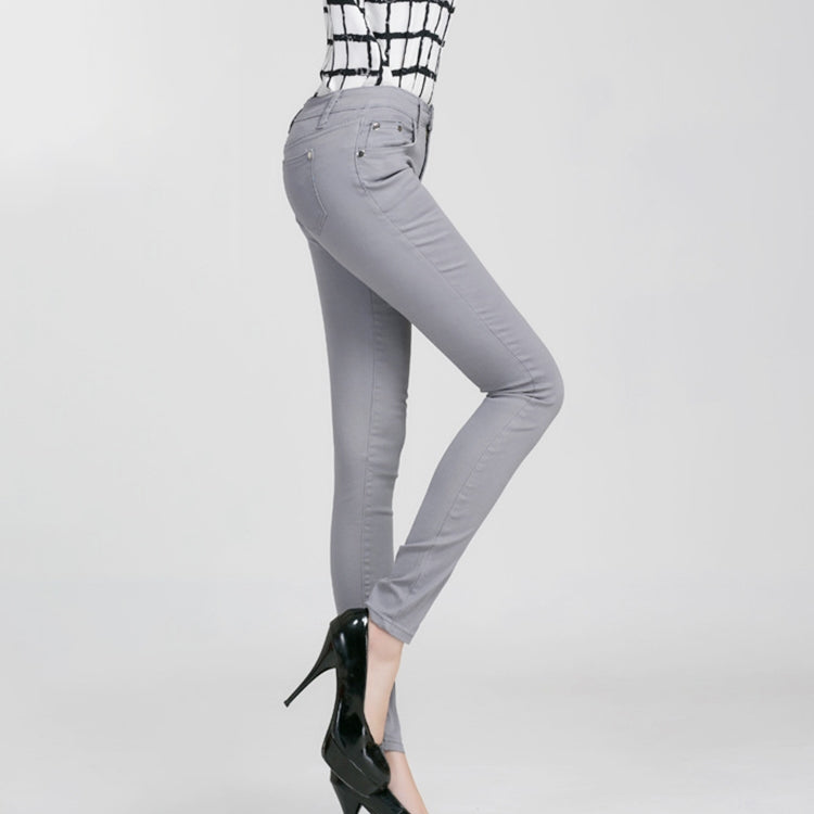 Mid-Waist Stretch Candy-Colored Tight Trousers Look-Sliming Jeans, Series 3 My Store