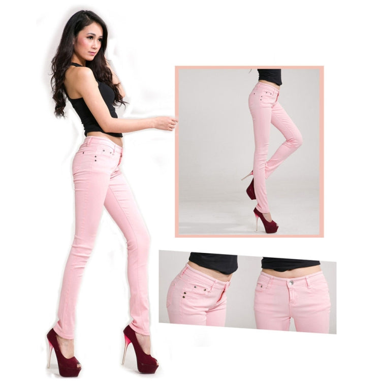 Mid-Waist Stretch Candy-Colored Tight Trousers Look-Sliming Jeans, Series 5 My Store