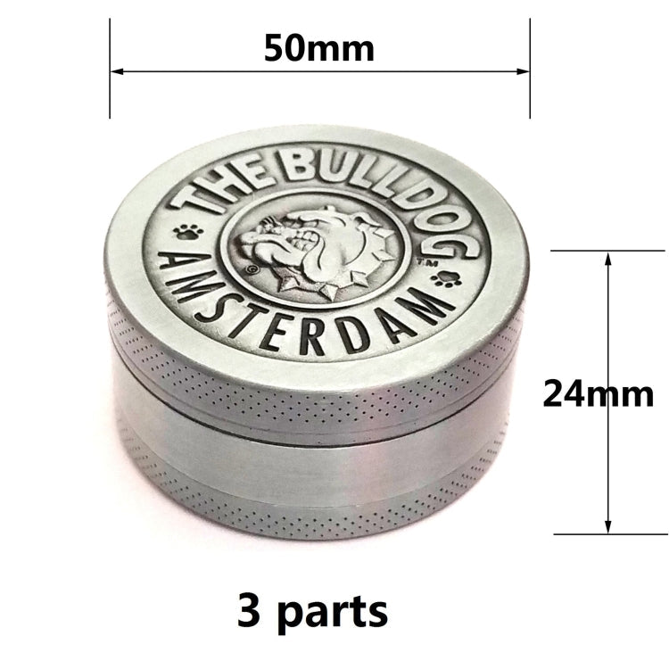 50mm  Bulldog Grinder Tobacco Herb Zinc Alloy Grinders-Reluova