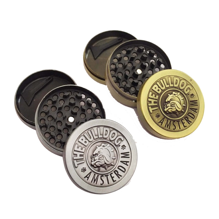 50mm  Bulldog Grinder Tobacco Herb Zinc Alloy Grinders-Reluova