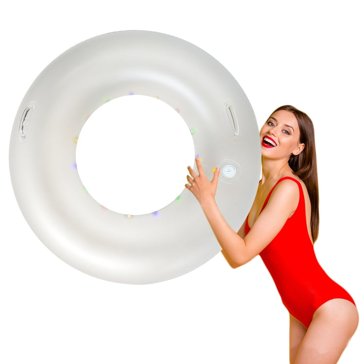 Inflatable Swimming Rings With Colorful Led Lights