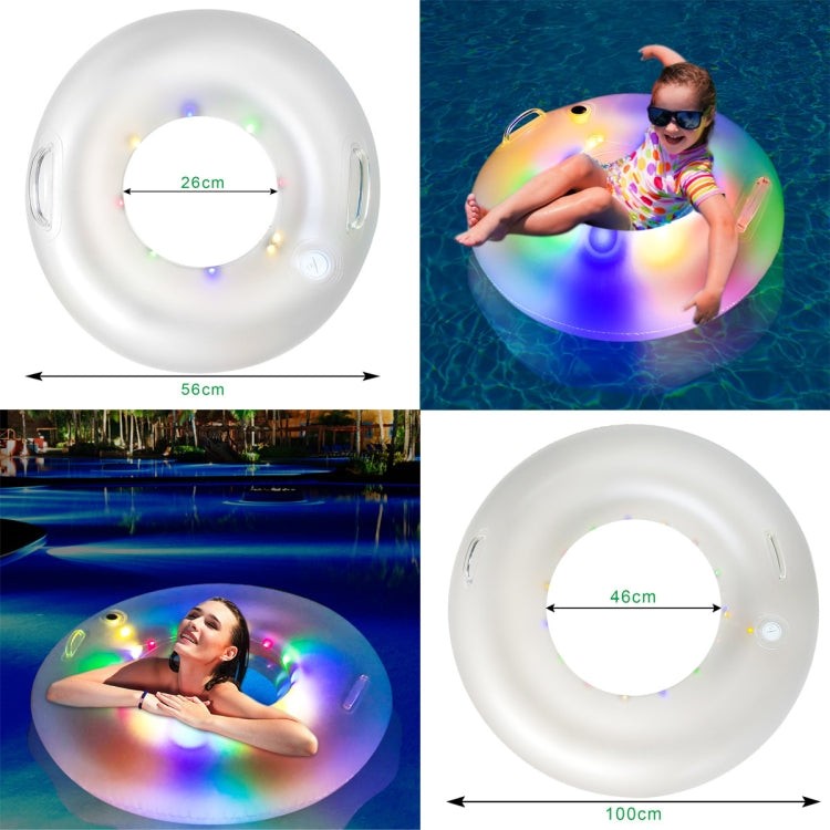 Inflatable Swimming Rings With Colorful Led Lights Reluova