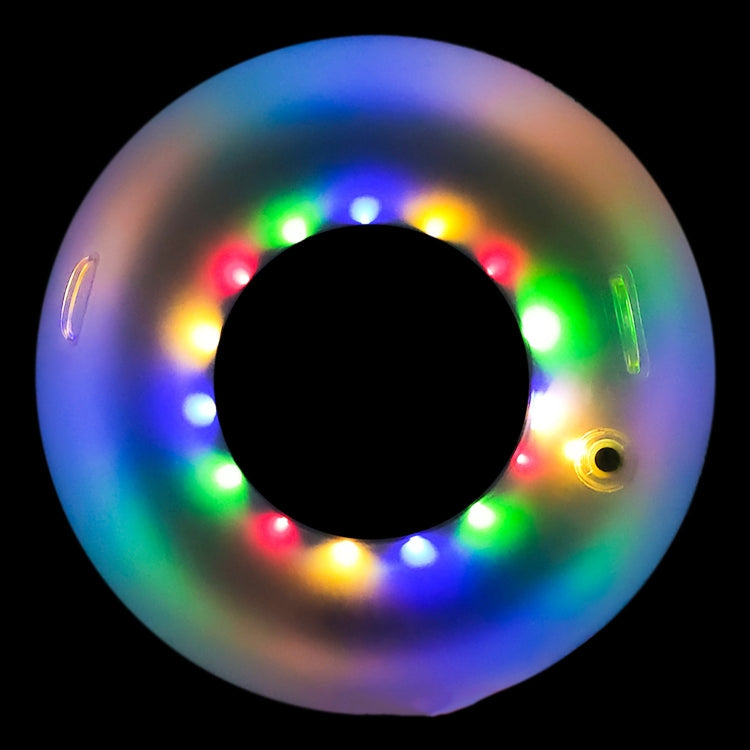 Inflatable Swimming Rings With Colorful Led Lights