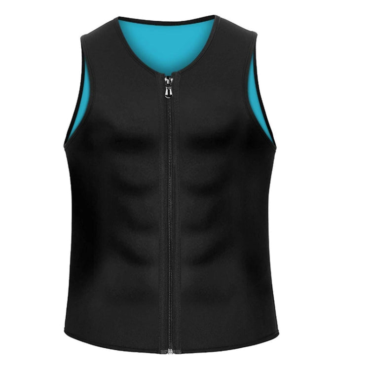 Men Fitness Corset Neoprene Sports Tummy Control Shapewear Zipper Tank Top Workout Wear, Series 1