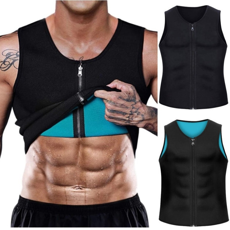 Men Fitness Corset Neoprene Sports Tummy Control Shapewear Zipper Tank Top Workout Wear, Series 1 My Store