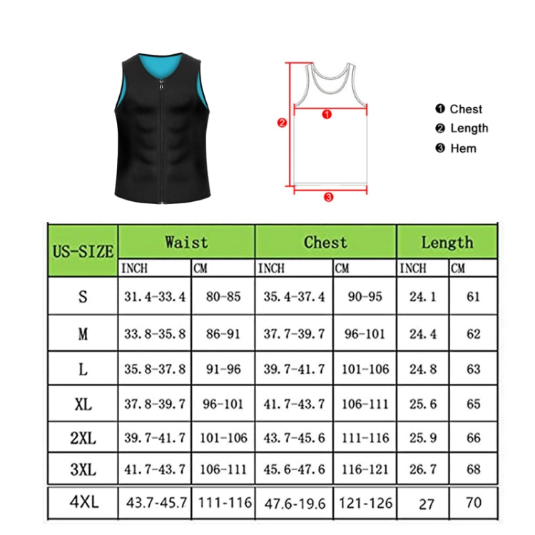 Men Fitness Corset Neoprene Sports Tummy Control Shapewear Zipper Tank Top Workout Wear, Series 1 My Store