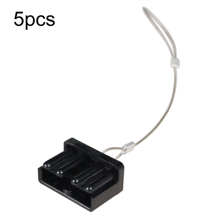 5pcs Anderson Plug Wire Rope Dust Cover Power Connector Insert