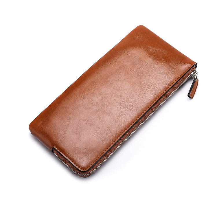 Men Long Wallet Soft Leather Zipper Mini Phone Bag Clutch Bag My Store