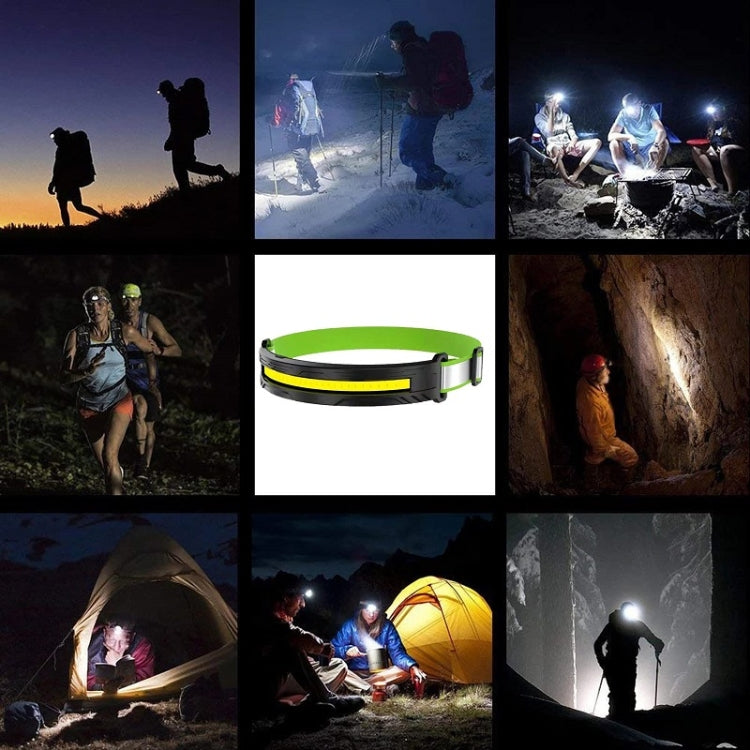 Portable Outdoor Camping Strong Light Rechargeable Warning Headlamp My Store