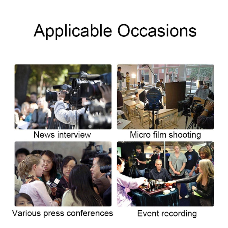 28cm Smart Noise Reduction Live Sound Card Computer Microphone Phone Camera News Interview Microphone