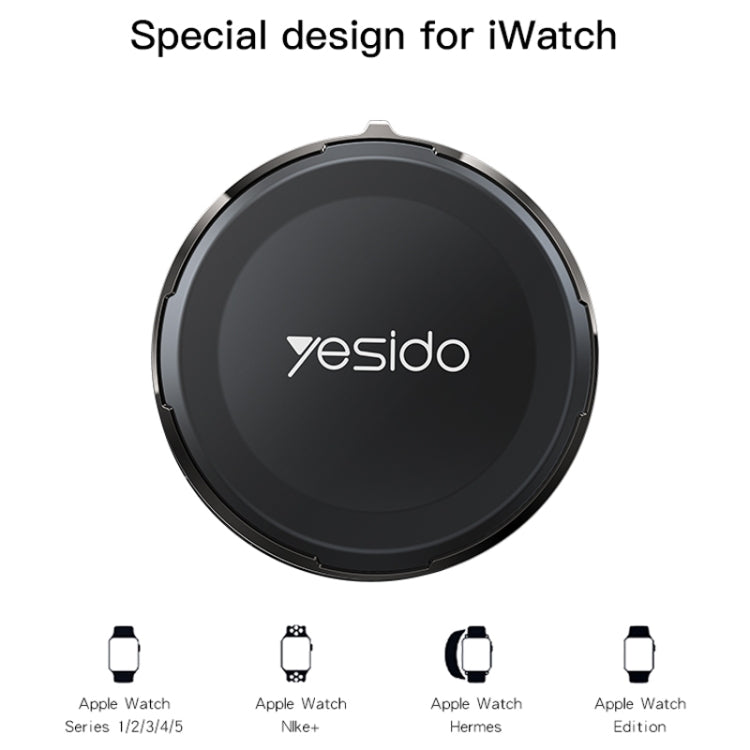 Yesido DS18 For Apple Watch Zinc Alloy Watch Charger Mini Strong Magnetic Wireless Charging