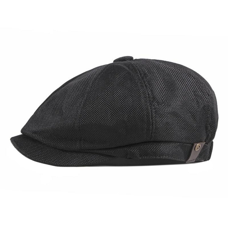 Octagonal Hat Men Breathable Imitation Hemp Duck Tongue Cap Beret My Store