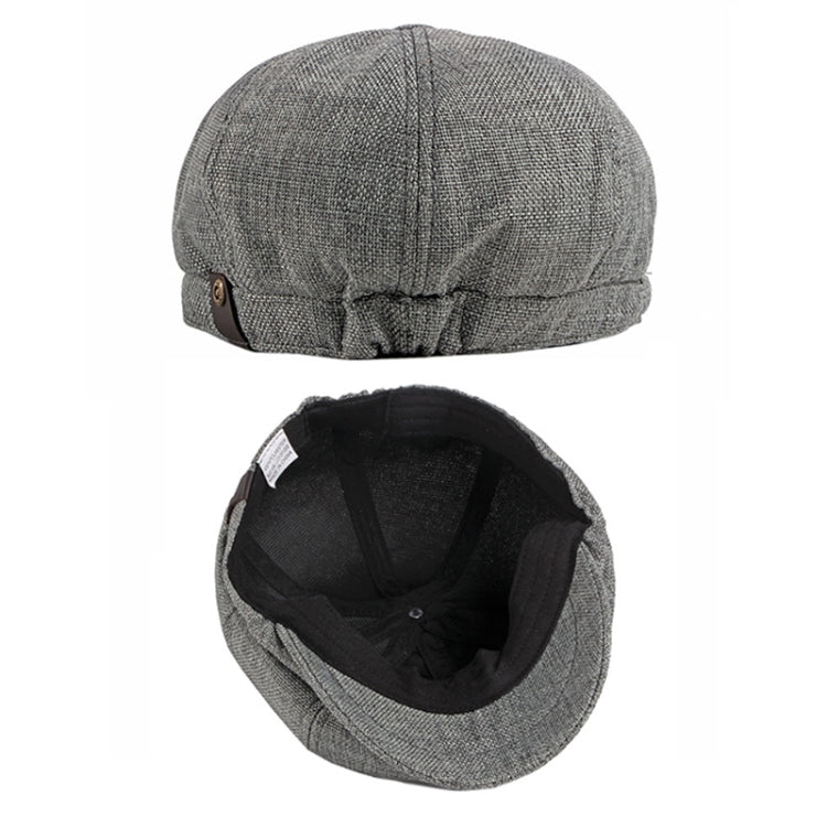 Octagonal Hat Men Breathable Imitation Hemp Duck Tongue Cap Beret My Store