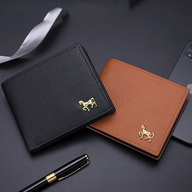 Men Horizontal Wallet Multifunctional Business Tri-fold Card Holder My Store