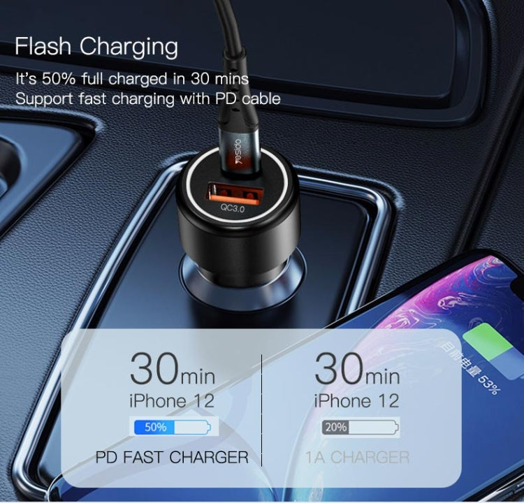 Yesido Y42 PD+QC3.0 Car Charger Cigarette Lighter 42W Fast Charger